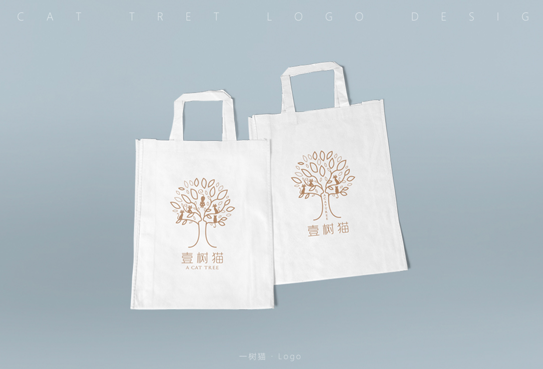 一树猫品牌logo设计